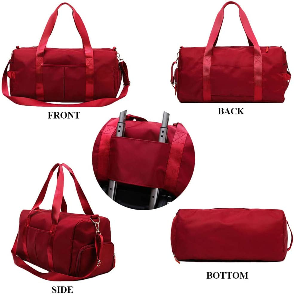 Sports Gym Bag for Women or Men Travel Duffel Bag with Wet Pocket and Shoes Compartment for Training Swim Yoga(Blue)