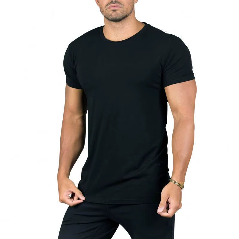 Wholesale Custom Workout Bamboo T Shirt Gym Athletic Male Sport Wear Active Fitness Men Gym Wear
