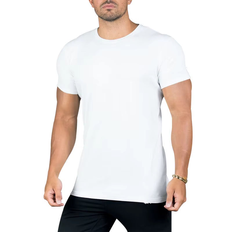 Wholesale Custom Workout Bamboo T Shirt Gym Athletic Male Sport Wear Active Fitness Men Gym Wear