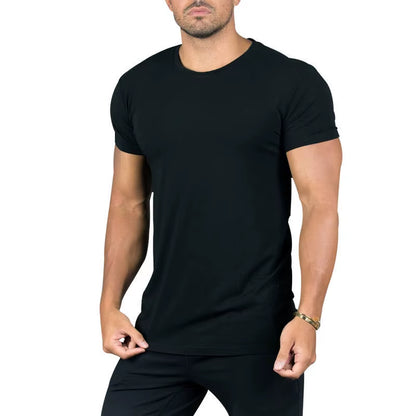 Wholesale Custom Workout Bamboo T Shirt Gym Athletic Male Sport Wear Active Fitness Men Gym Wear
